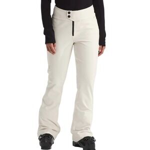 The North Face Snoga Ski Pants Womens 1X White Dune Slim Fit Wind Resistant NEW